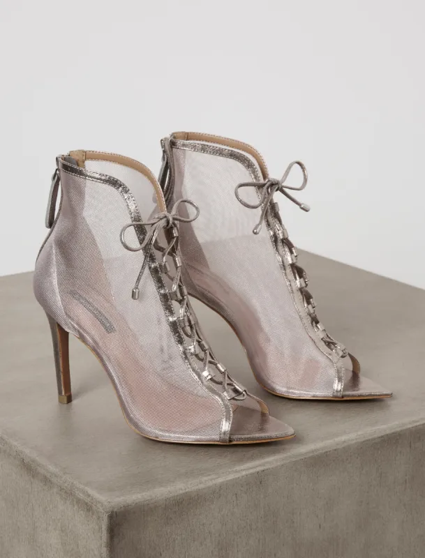 Ellise Mesh Lace-Up Bootie sold by BCBGMaxAzria