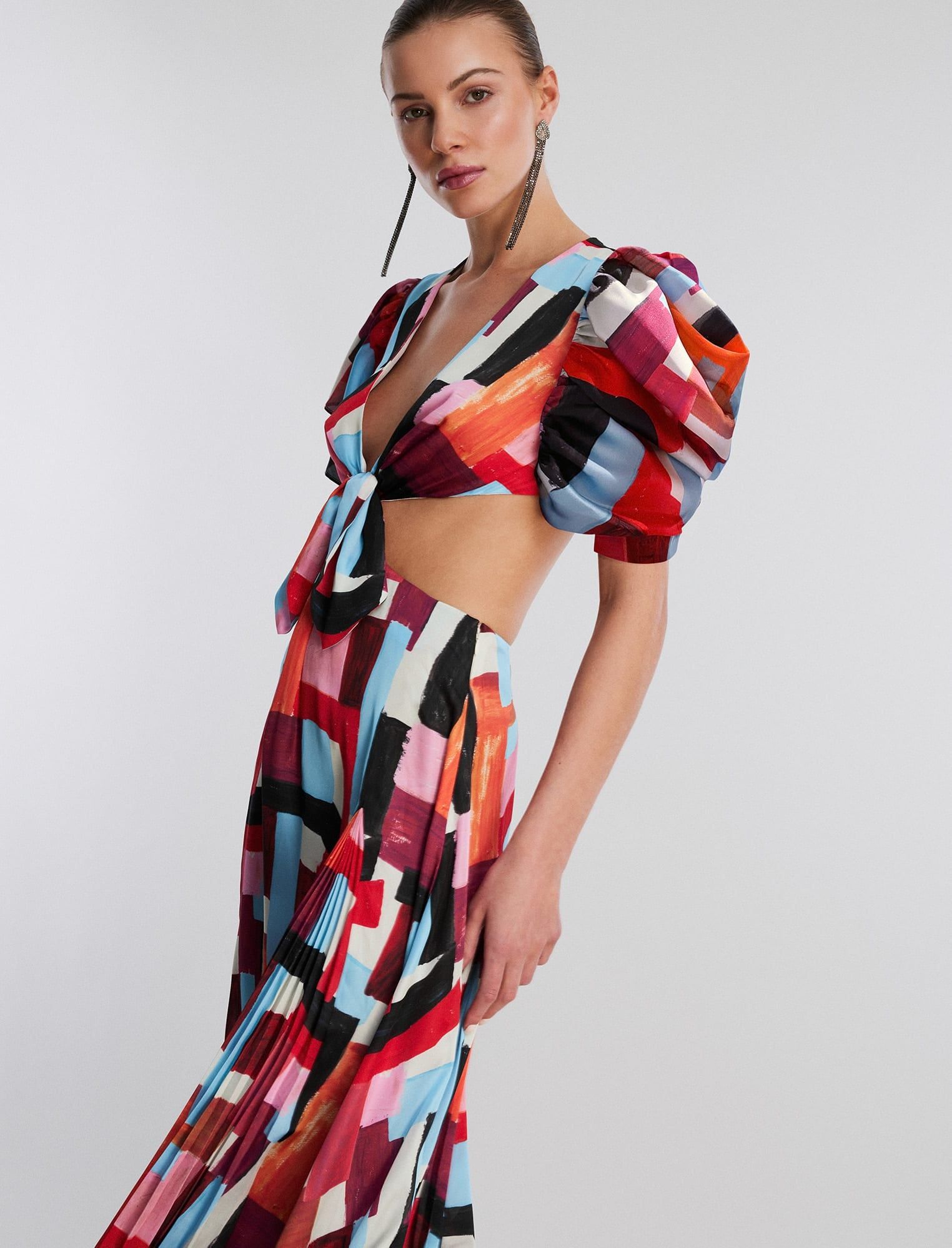 Petra Front Tie Dress sold by BCBGMaxAzria product image thumbnail 3