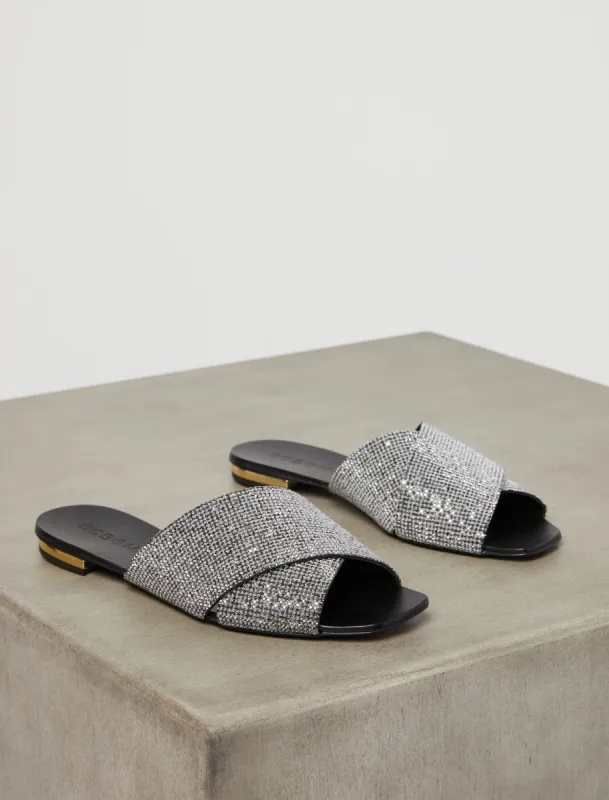 Mika Sparkle Slide Sandal sold by BCBGMaxAzria