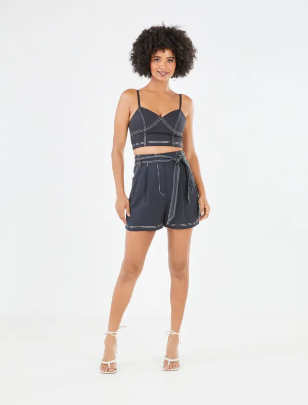 Cassandra Linen Short sold by BCBGMaxAzria