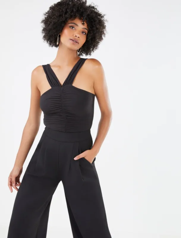 Halter Neck Ruched Top sold by BCBGMaxAzria