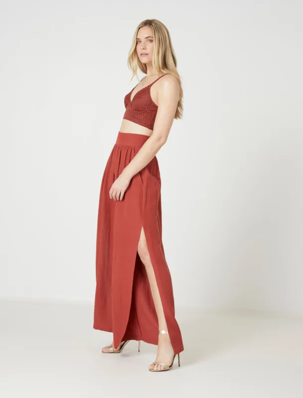 Wide Leg Cover-Up Pant sold by BCBGMaxAzria