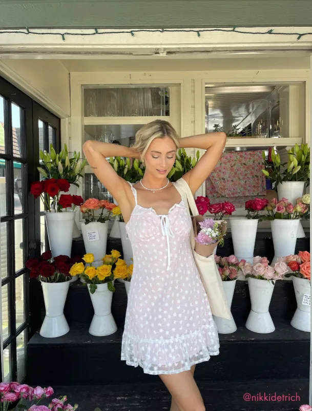 Tamara Embroidered Cami Dress made by BCBGMaxAzria