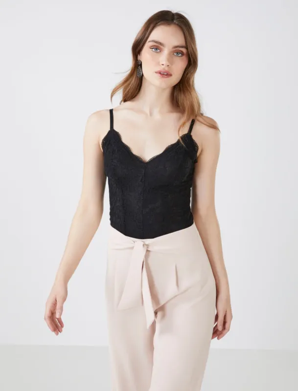 Stretch Lace Bodysuit sold by BCBGMaxAzria
