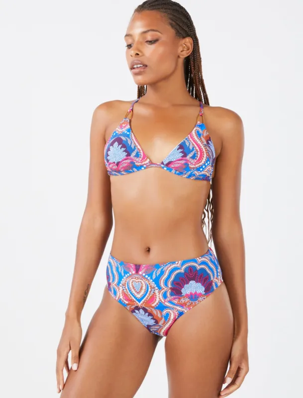 Champagne Dream High-Waist Bikini Bottom sold by BCBGMaxAzria