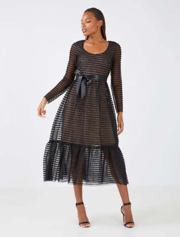 Maeve Long Sleeve Evening Gown sold by BCBGMaxAzria