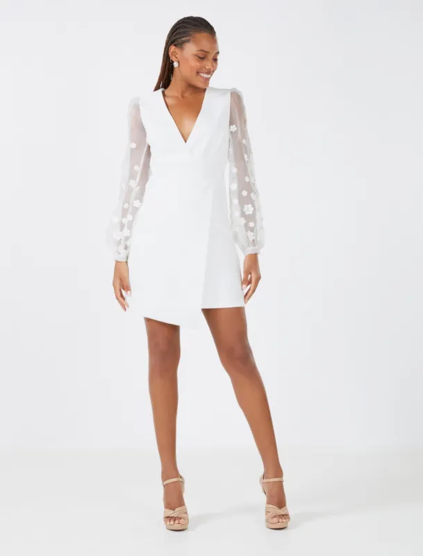 Emery Organza Sleeve Evening Dress sold by BCBGMaxAzria