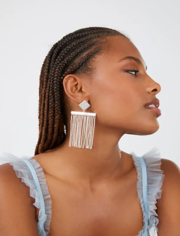 Crystal Fringe Earrings sold by BCBGMaxAzria