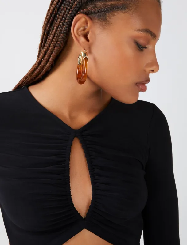 Organic Hoop Earrings sold by BCBGMaxAzria