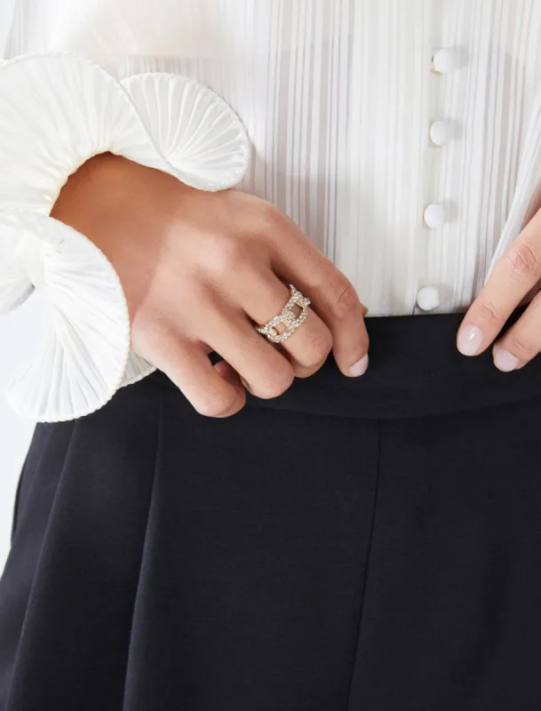 Diamond Link Ring sold by BCBGMaxAzria