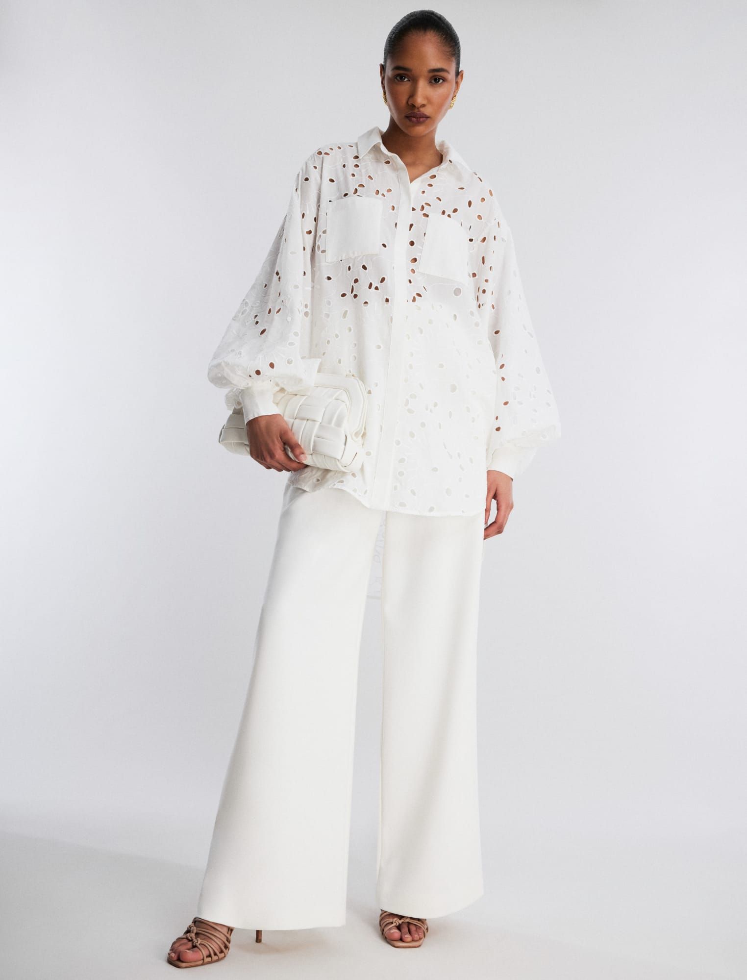 Emerson Eyelet Shirt Dress sold by BCBGMaxAzria product image thumbnail 5