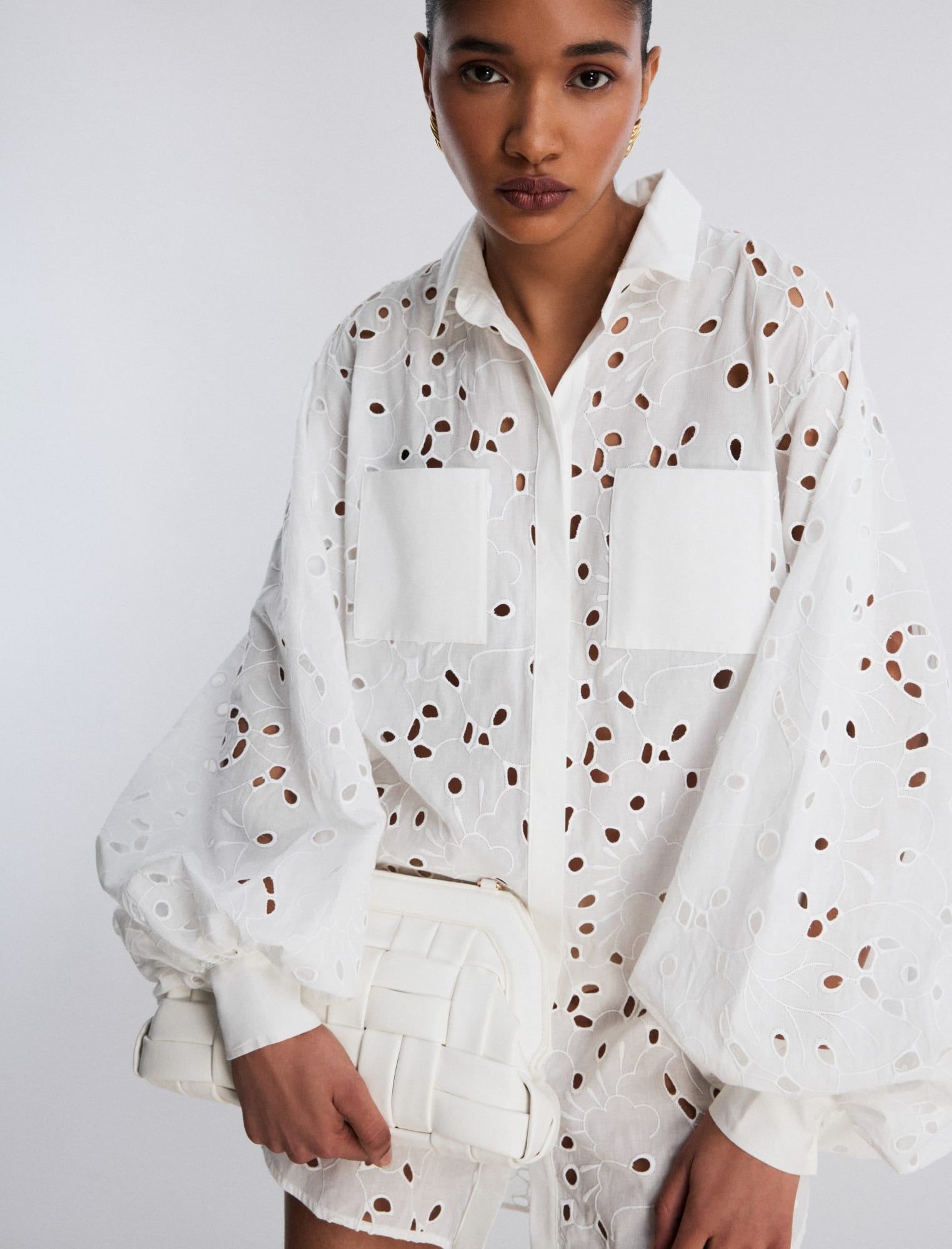 Emerson Eyelet Shirt Dress sold by BCBGMaxAzria product image thumbnail 6