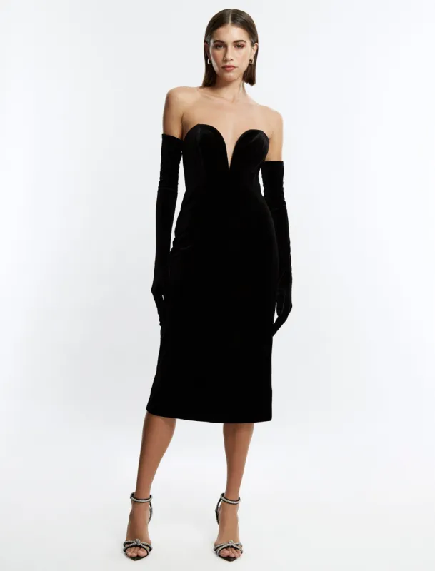 Amadea Gloved Midi Dress sold by BCBGMaxAzria
