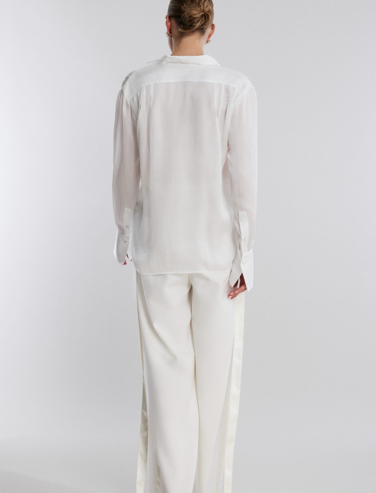 V-Neck Collared Top sold by BCBGMaxAzria product image thumbnail 4