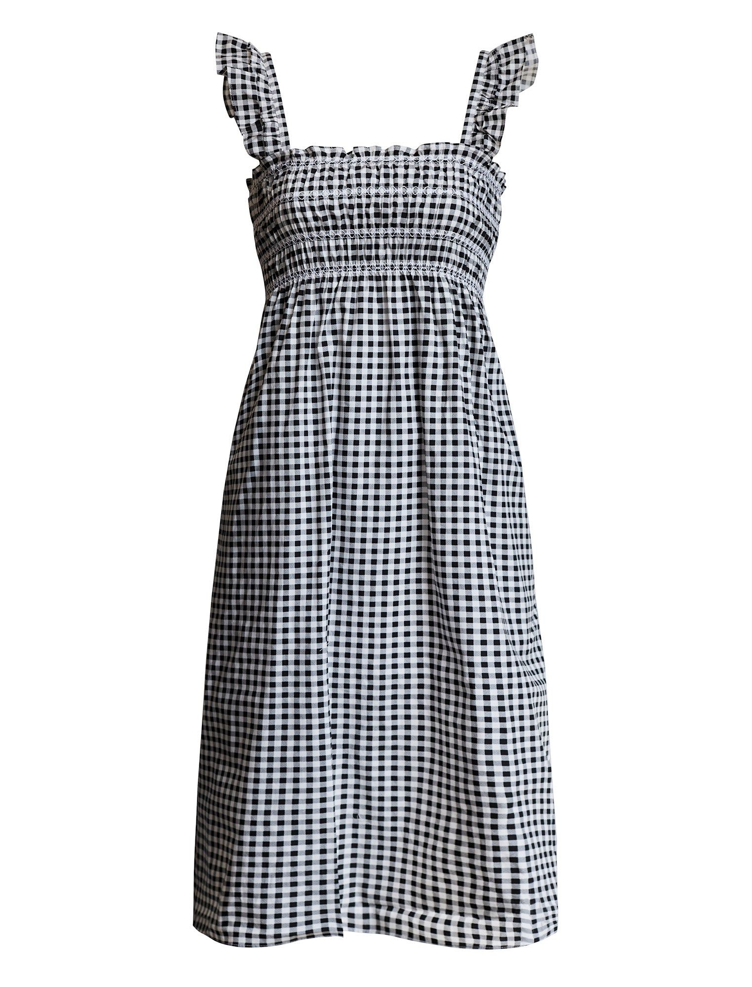 Smocked Poplin Midi Dress sold by BCBGMaxAzria