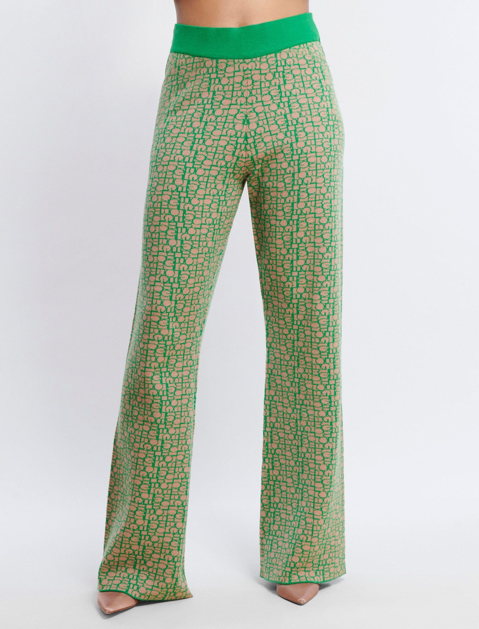 Wide-Leg Knit Logo Trouser sold by BCBGMaxAzria product image thumbnail 2