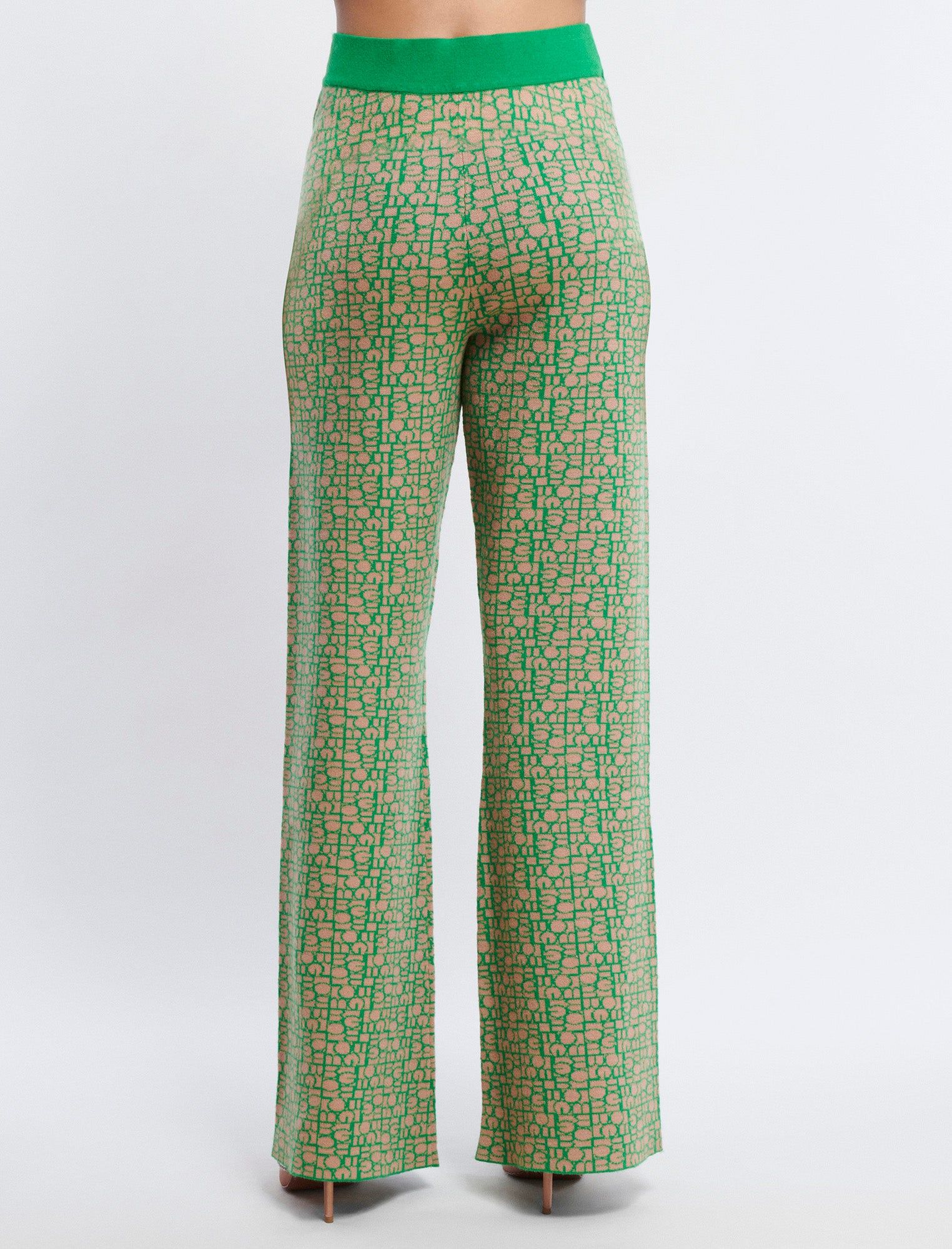 Wide-Leg Knit Logo Trouser sold by BCBGMaxAzria product image thumbnail 4