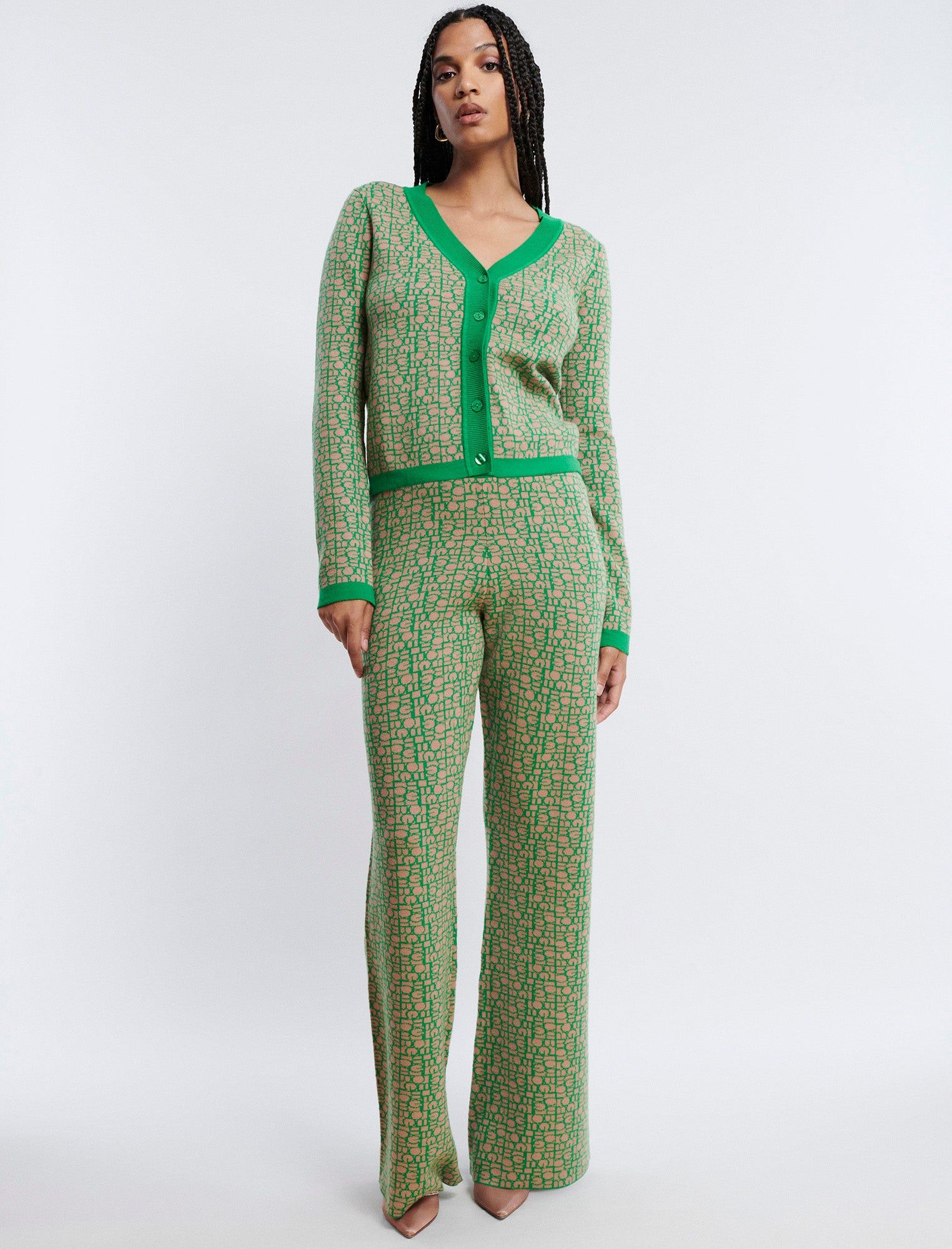 Wide-Leg Knit Logo Trouser sold by BCBGMaxAzria product image thumbnail 5