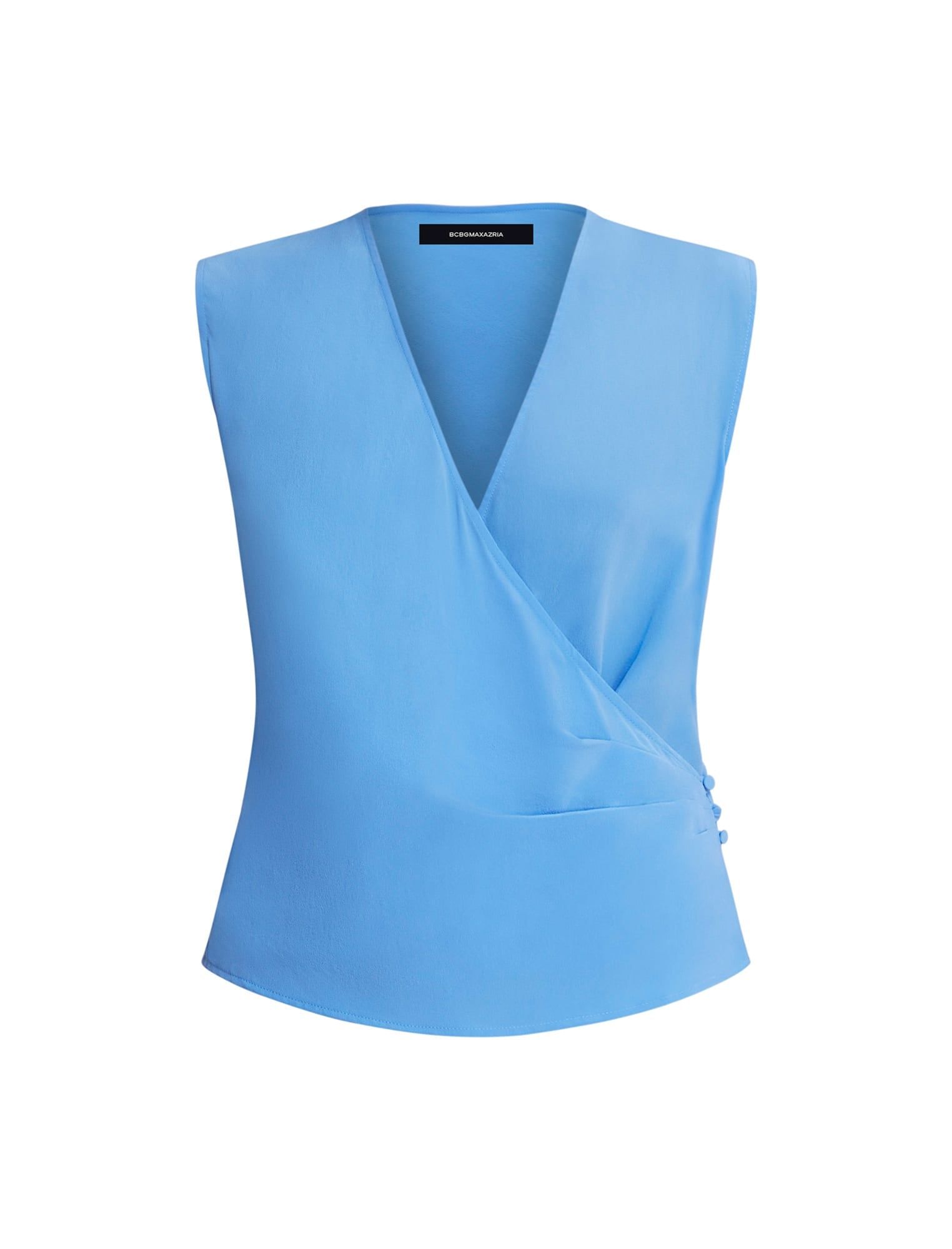 Corinne Plunging Silk Top sold by BCBGMaxAzria product image thumbnail 7