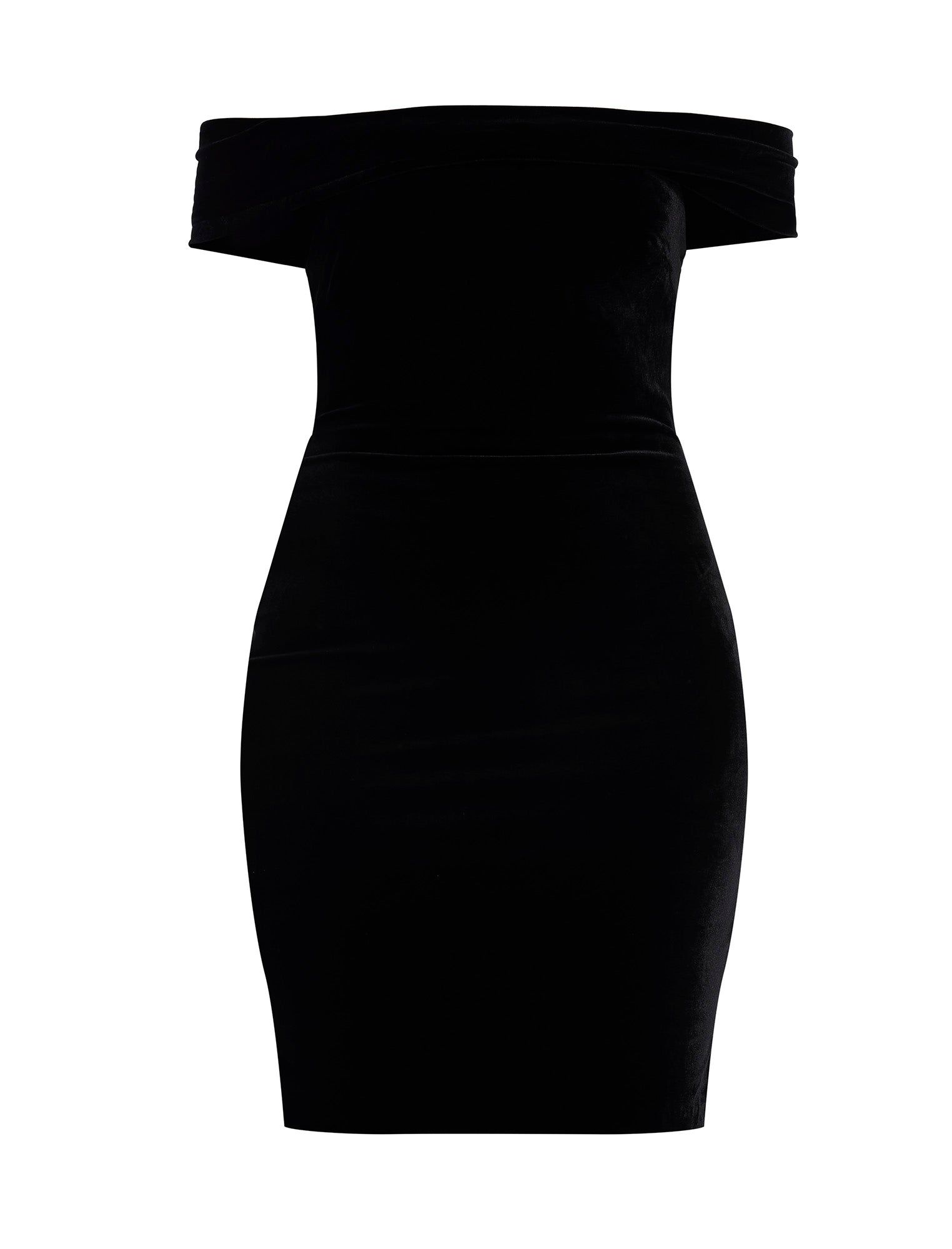 Off-The-Shoulder Velvet Mini Dress sold by BCBGMaxAzria product image thumbnail 3