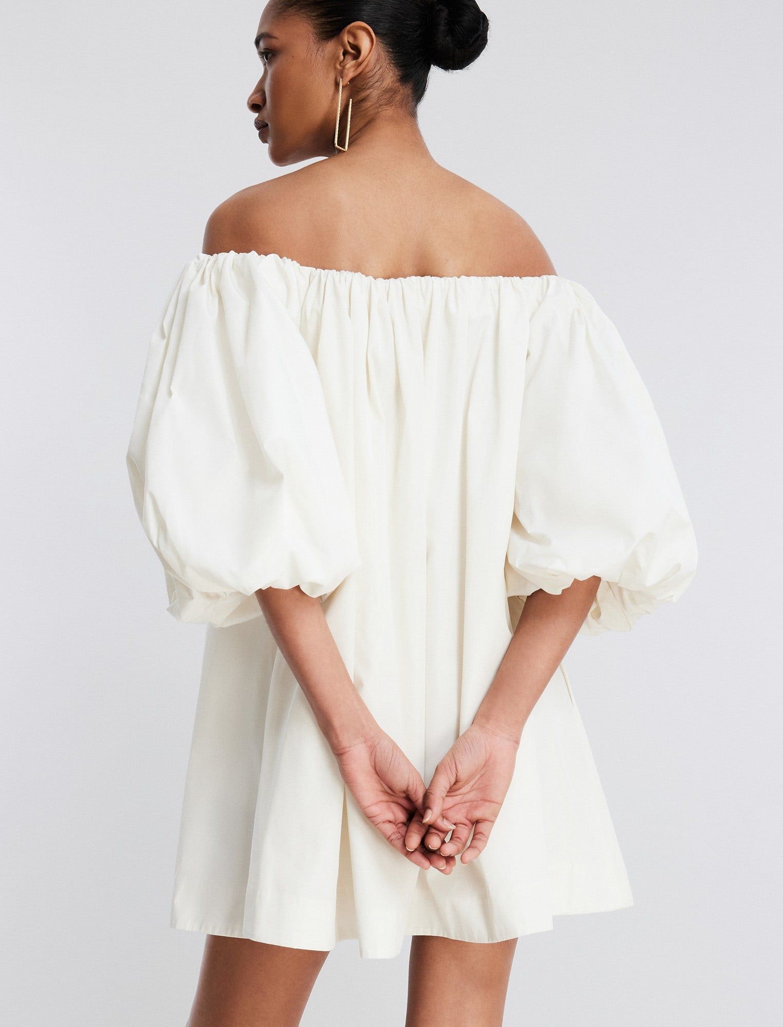 Adelaide Balloon Sleeve Mini Dress sold by BCBGMaxAzria product image thumbnail 4