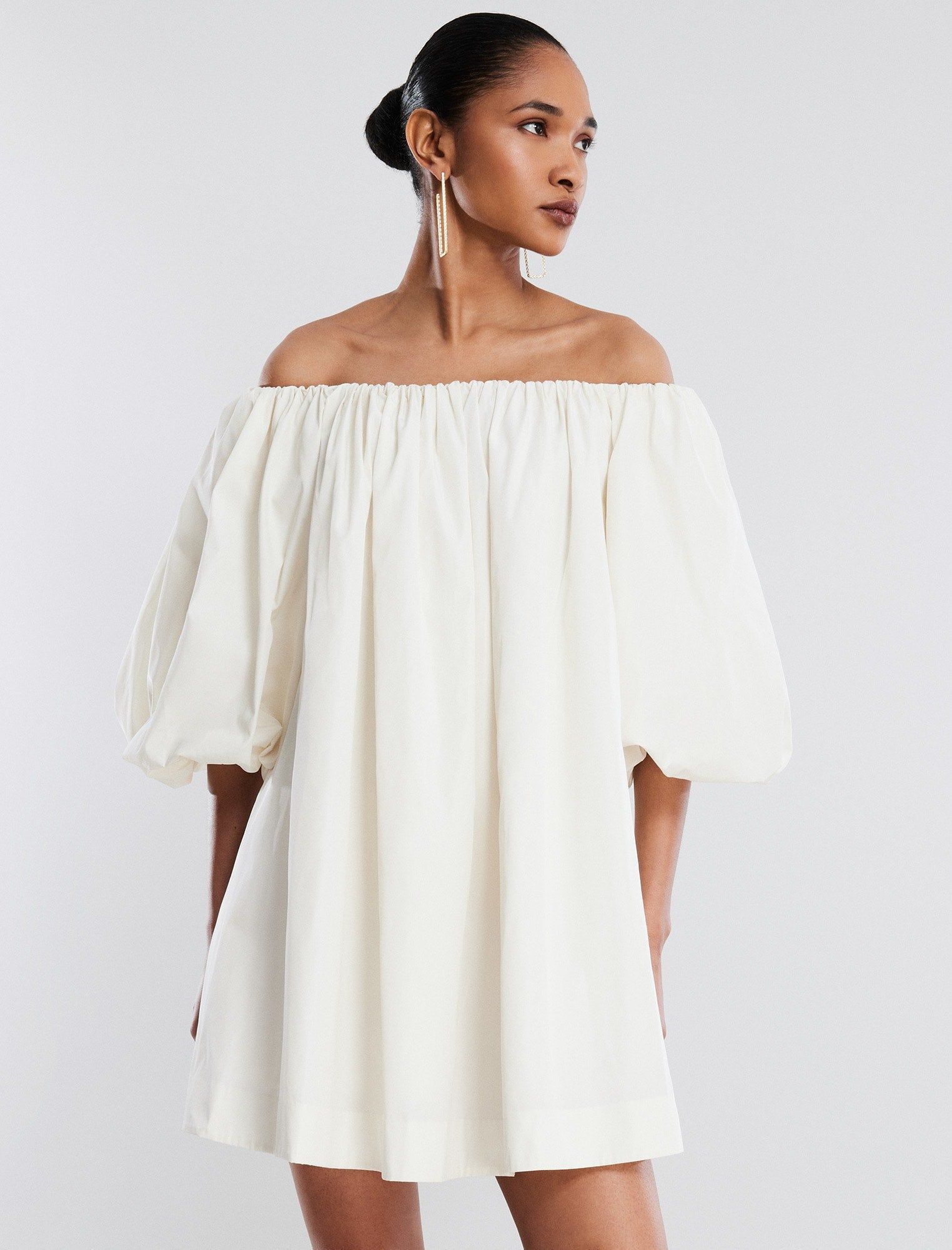 Adelaide Balloon Sleeve Mini Dress sold by BCBGMaxAzria product image thumbnail 2