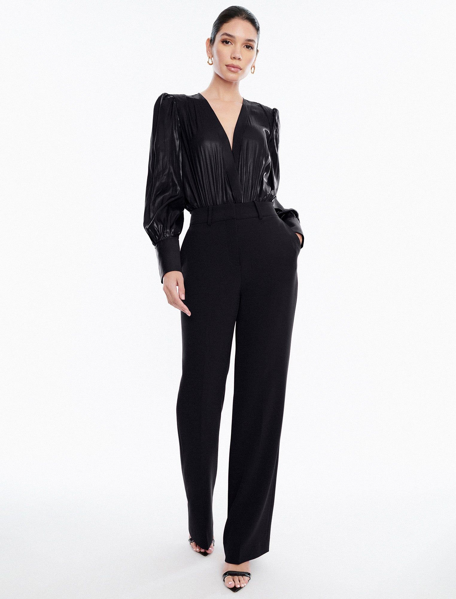 Tailored Wide-Leg Trouser sold by BCBGMaxAzria product image thumbnail 2