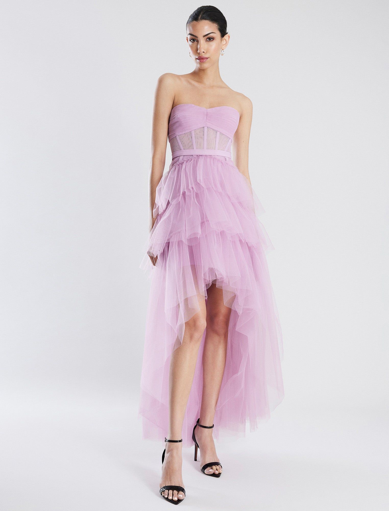 Luna Strapless High-Low Gown sold by BCBGMaxAzria