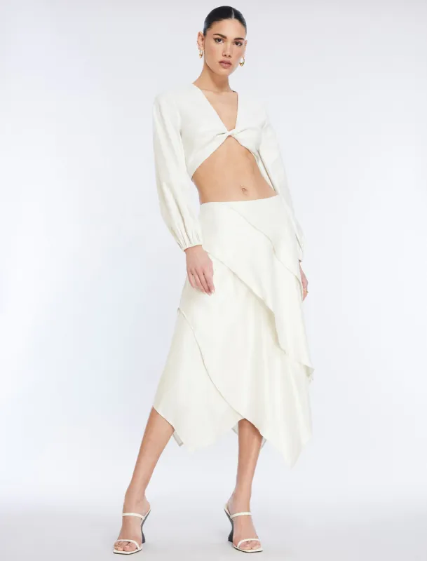 Tiered Asymmetrical Skirt sold by BCBGMaxAzria