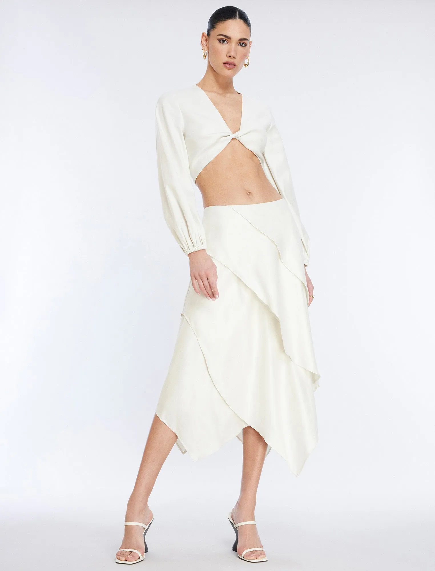 Tiered Asymmetrical Skirt sold by BCBGMaxAzria