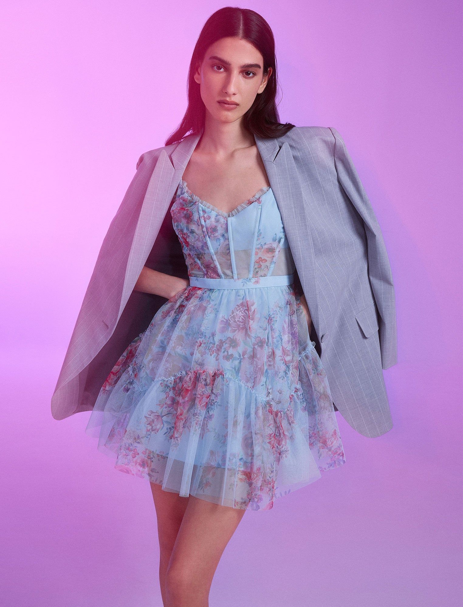 Alizee Mini Fit-And-Flare Dress sold by BCBGMaxAzria product image thumbnail 2