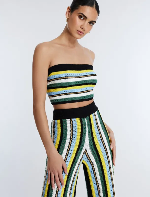 Striped Knit Tube Top sold by BCBGMaxAzria