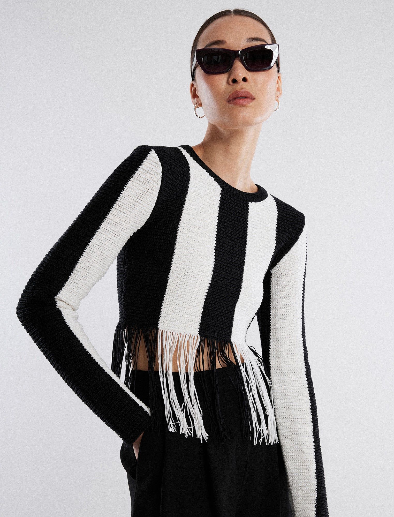 Nico Fringe Crop Top sold by BCBGMaxAzria