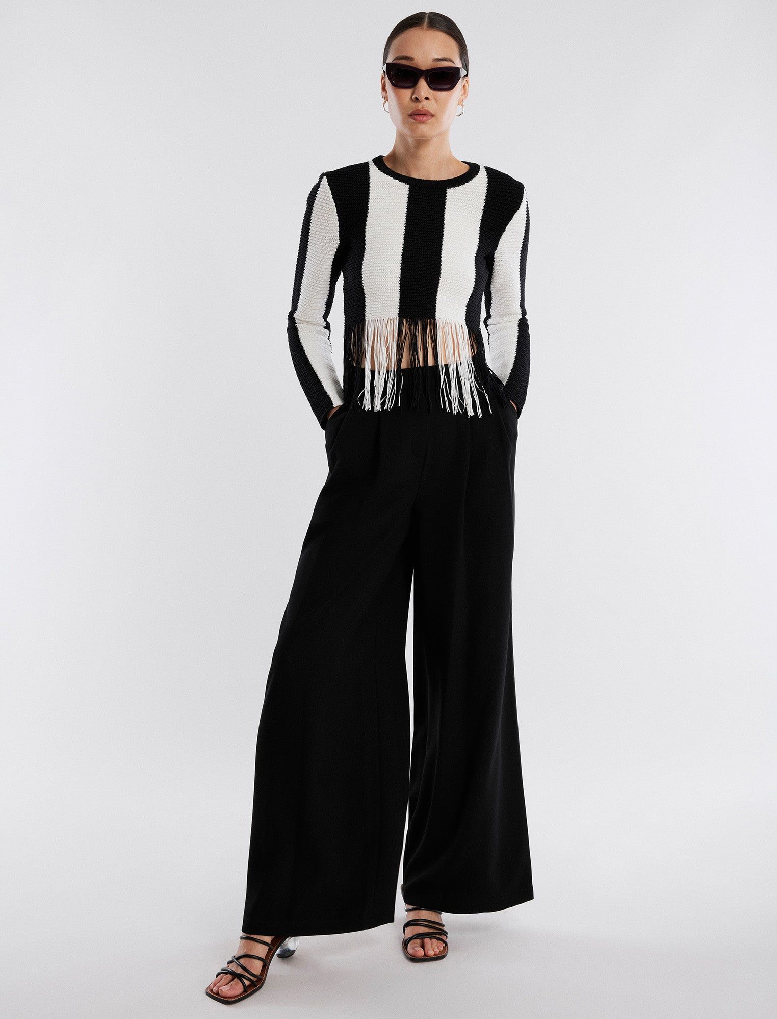 Nico Fringe Crop Top sold by BCBGMaxAzria product image thumbnail 5