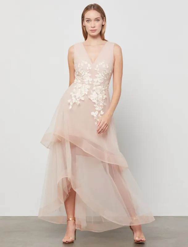 Appliquéd Asymmetrical Gown sold by BCBGMaxAzria