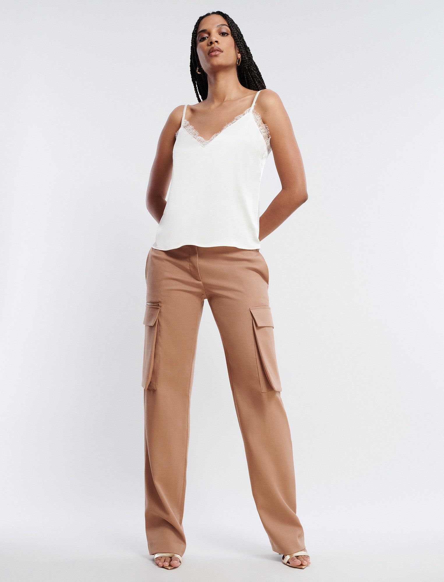 Wide-Leg Zip Cargo Pant sold by BCBGMaxAzria product image thumbnail 5