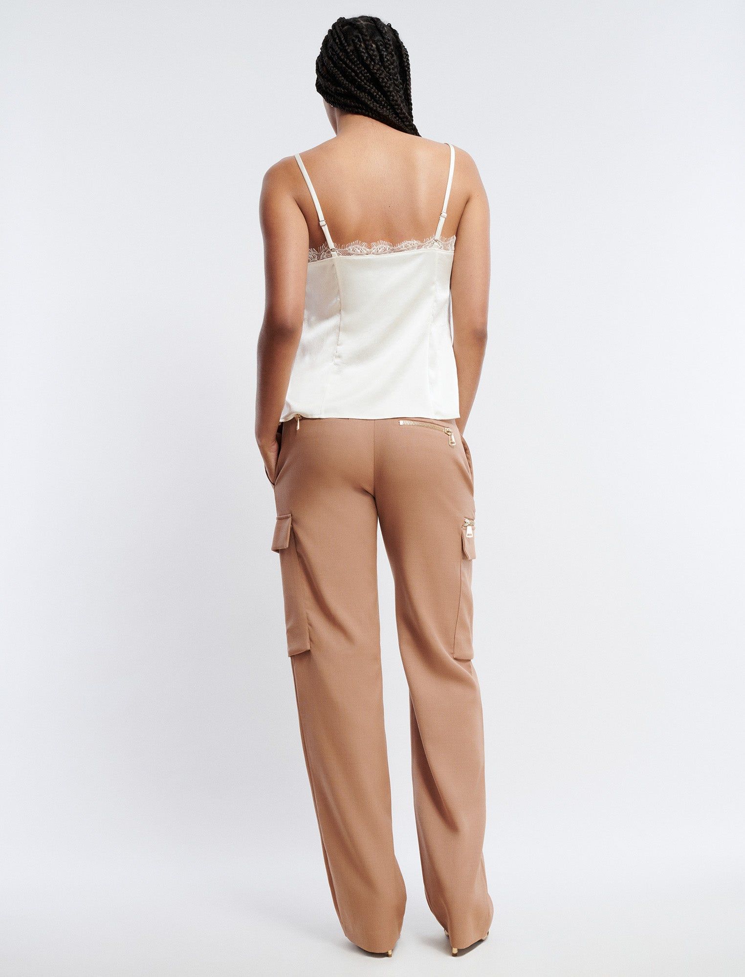 Wide-Leg Zip Cargo Pant sold by BCBGMaxAzria product image thumbnail 4