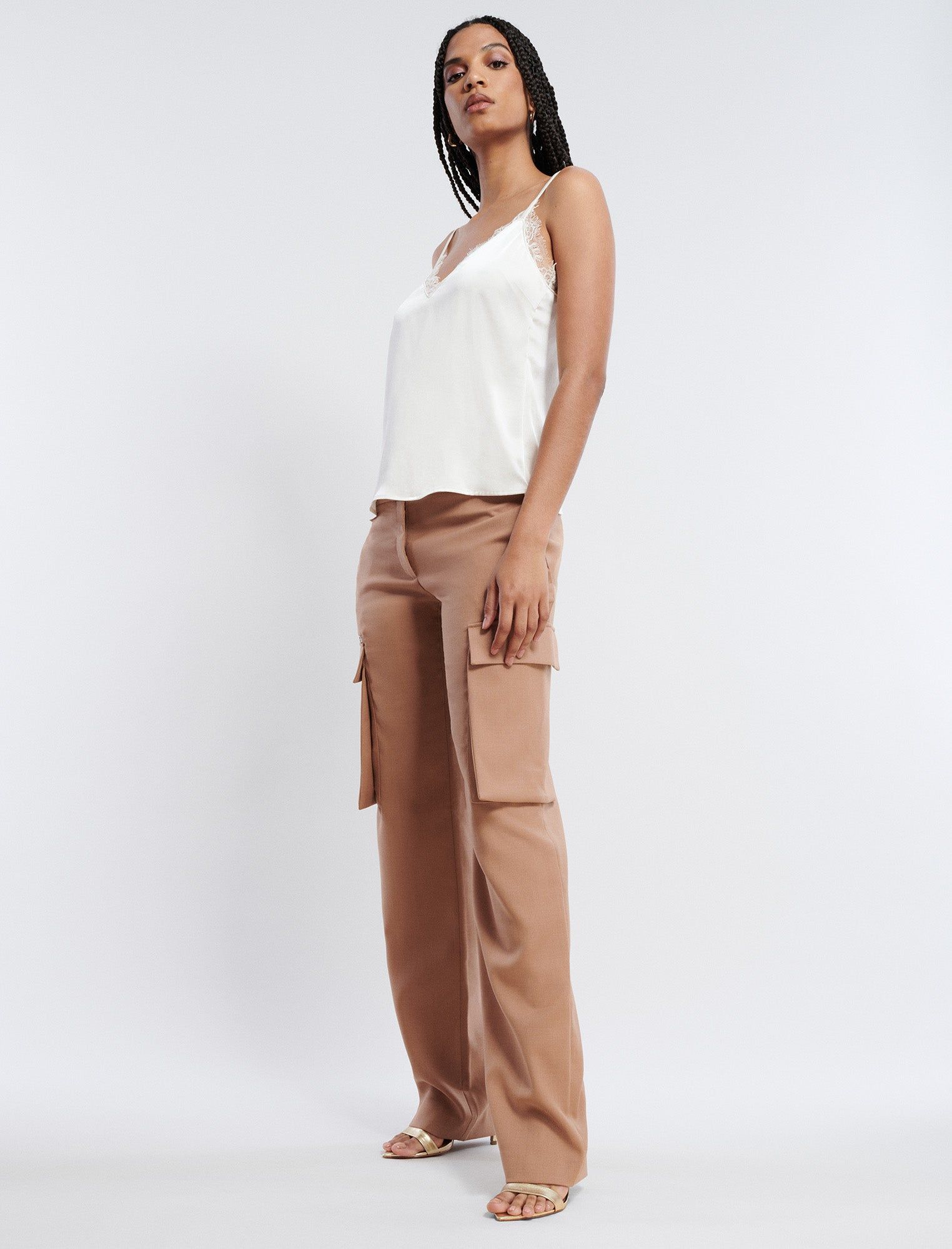 Wide-Leg Zip Cargo Pant sold by BCBGMaxAzria product image thumbnail 3