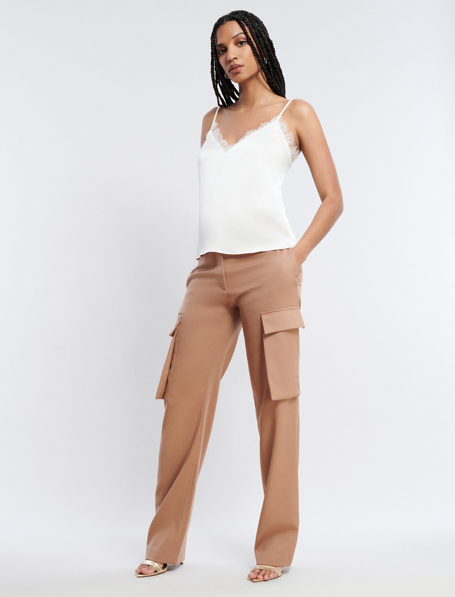 Wide-Leg Zip Cargo Pant sold by BCBGMaxAzria product image thumbnail 2