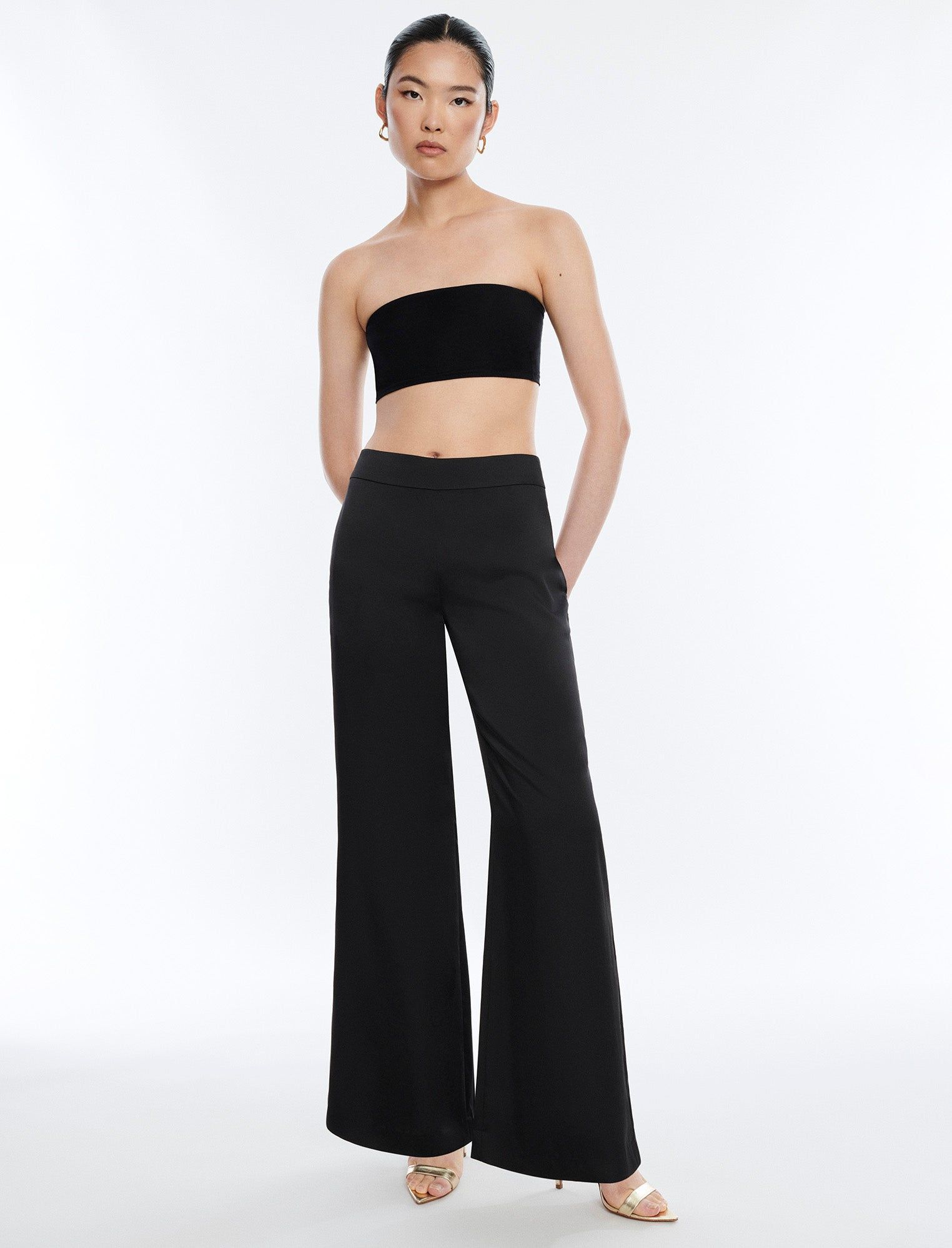 Satin Wide-Leg Trouser sold by BCBGMaxAzria product image thumbnail 2