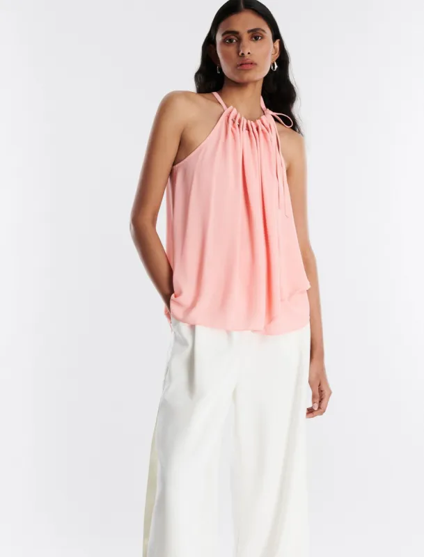 Neck Tie Halter Top sold by BCBGMaxAzria