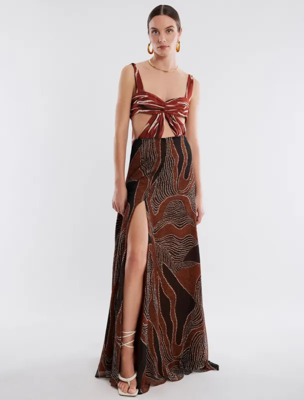 Reeta Cutout Bodice Gown sold by BCBGMaxAzria