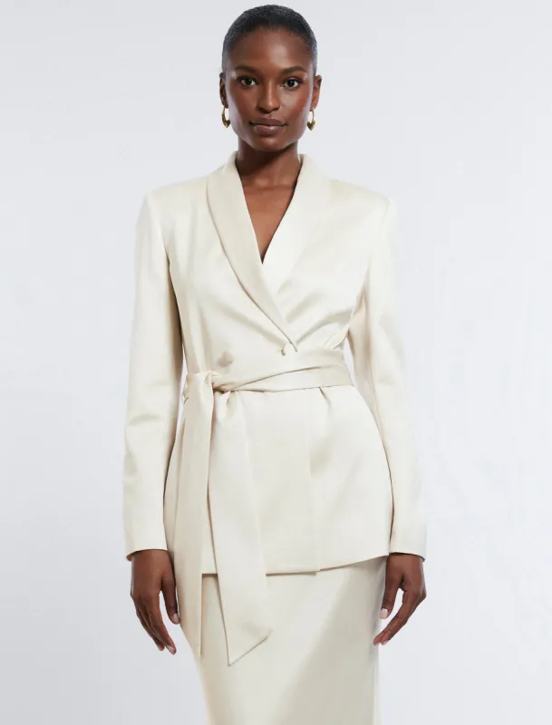 Harrison Satin Blazer sold by BCBGMaxAzria