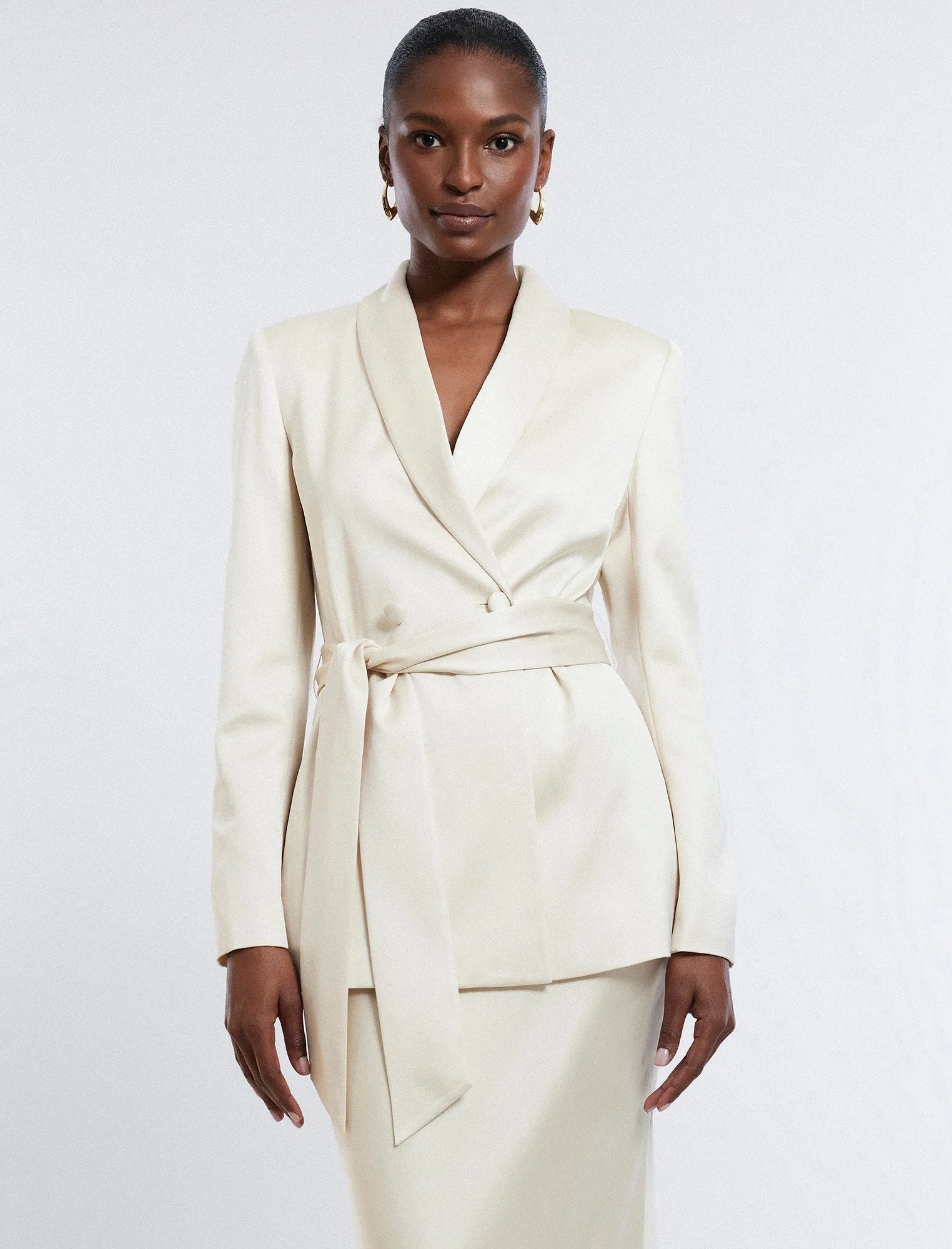 Harrison Satin Blazer sold by BCBGMaxAzria