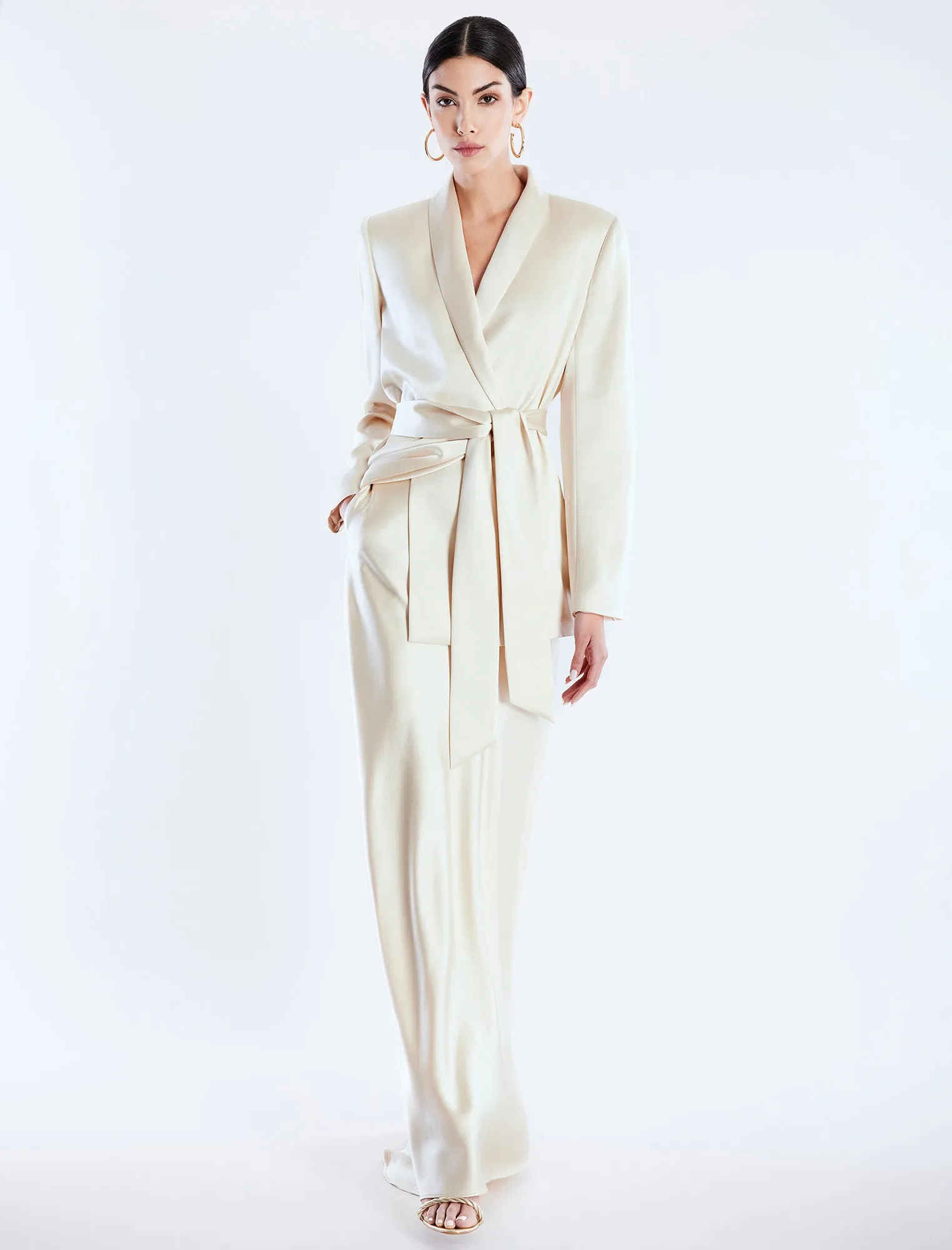 Harrison Satin Blazer sold by BCBGMaxAzria product image thumbnail 5