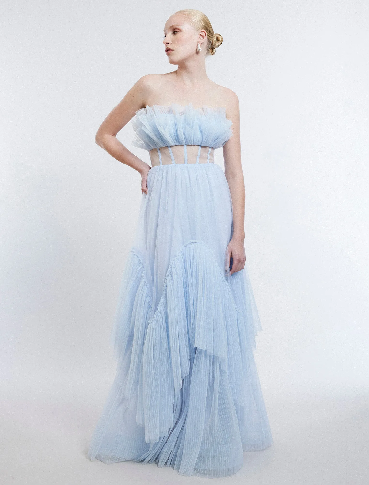 Jeanne Strapless Tulle Gown sold by BCBGMaxAzria product image thumbnail 5