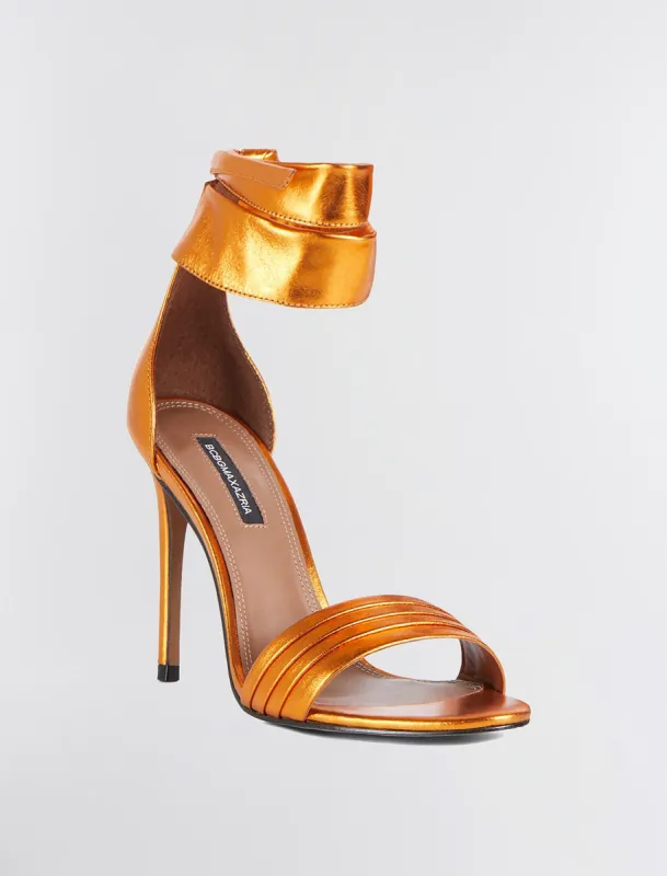 Suji Metallic Sandal Heel sold by BCBGMaxAzria