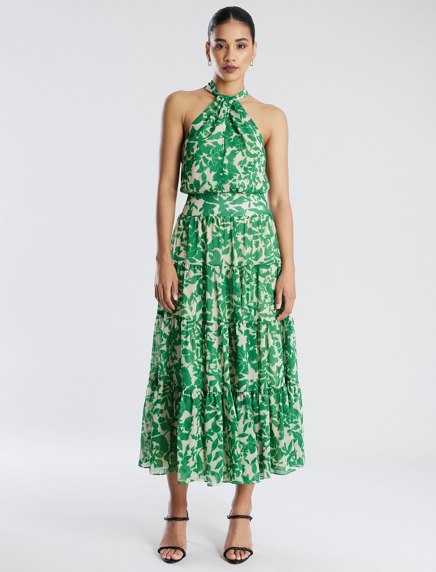 Adrianna Halter Midi Dress sold by BCBGMaxAzria