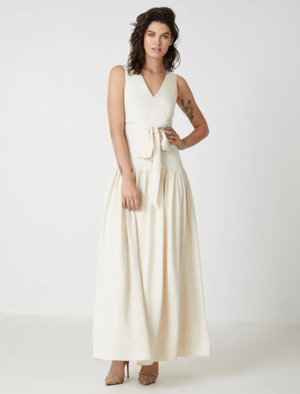 Macie Wrap Tie Evening Gown sold by BCBGMaxAzria