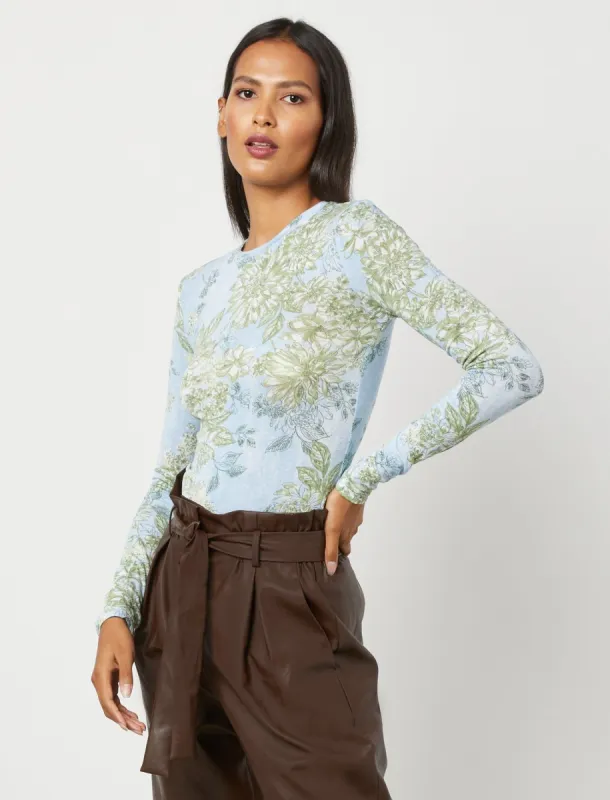 Printed Long Sleeve Tee sold by BCBGMaxAzria